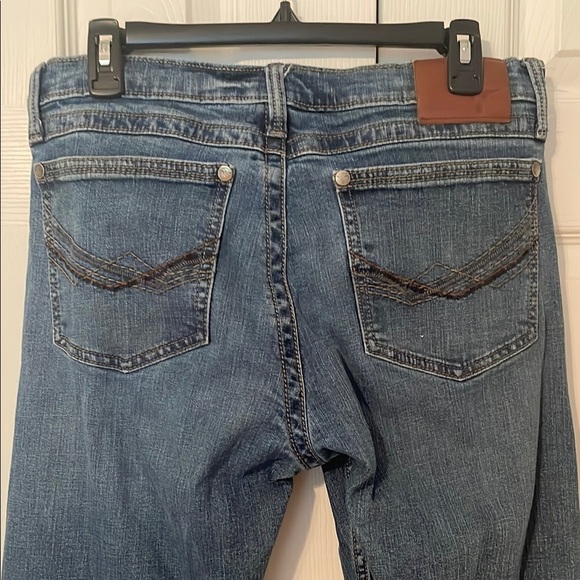 Wrangler 20X Style 44 Men's Slim Straight Blue Jeans Size 32 x 34 Zip Fly EUC - Picture 6 of 10